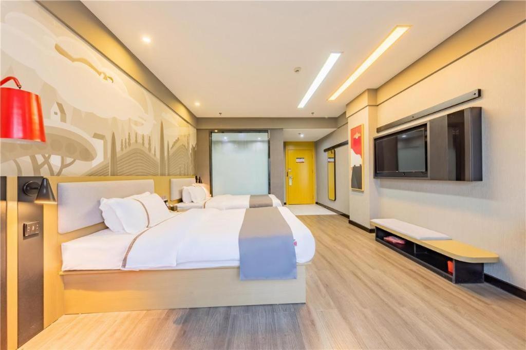 Thank Inn Hotel Hubei Wuhan Caidian Zhong Fa Xincheng Tongji Extérieur photo