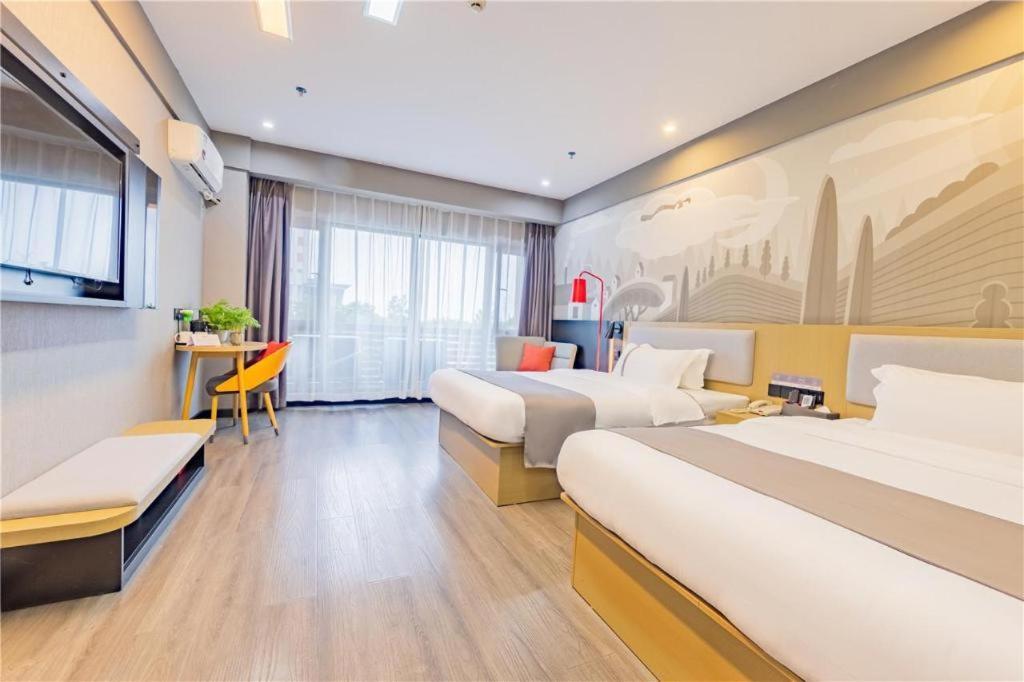 Thank Inn Hotel Hubei Wuhan Caidian Zhong Fa Xincheng Tongji Extérieur photo