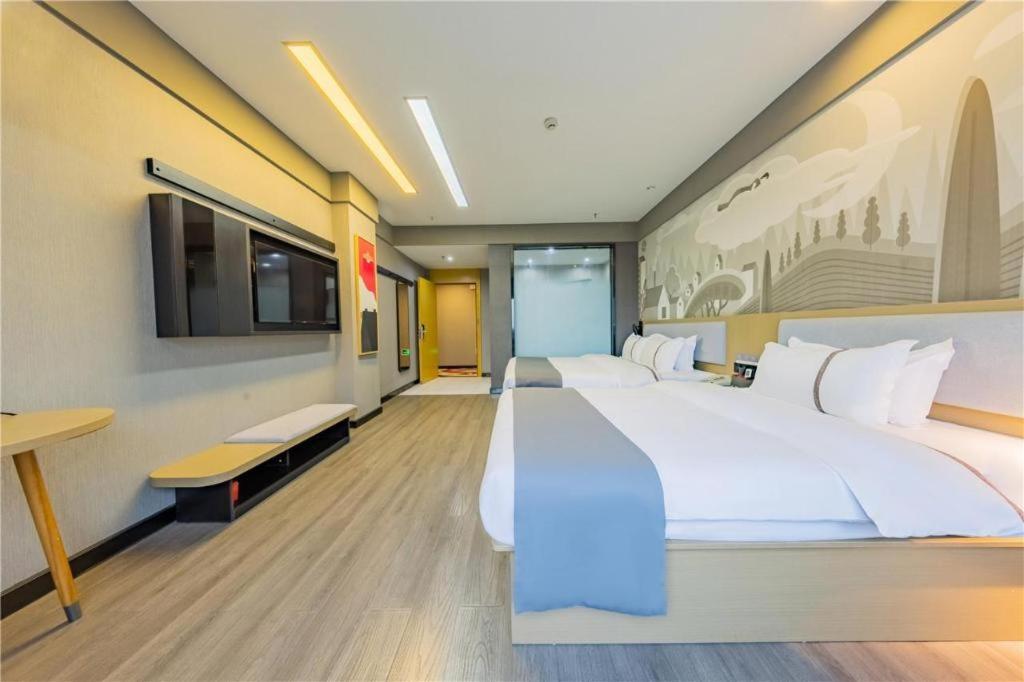 Thank Inn Hotel Hubei Wuhan Caidian Zhong Fa Xincheng Tongji Extérieur photo
